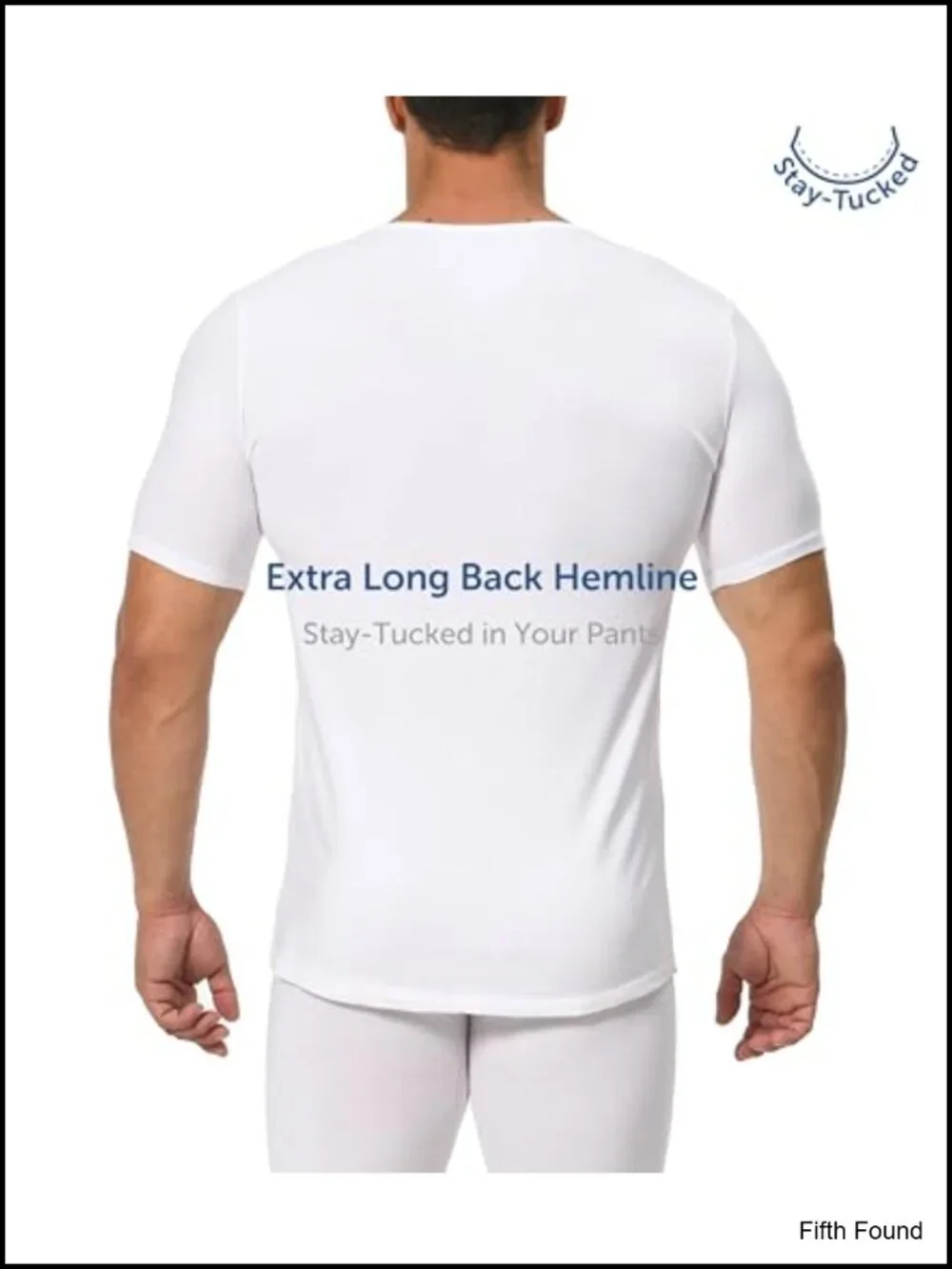 Men's 3-Pack Cotton Spandex V-Neck Undershirts Stretchy Long Hem